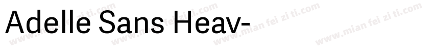 Adelle Sans Heav字体转换